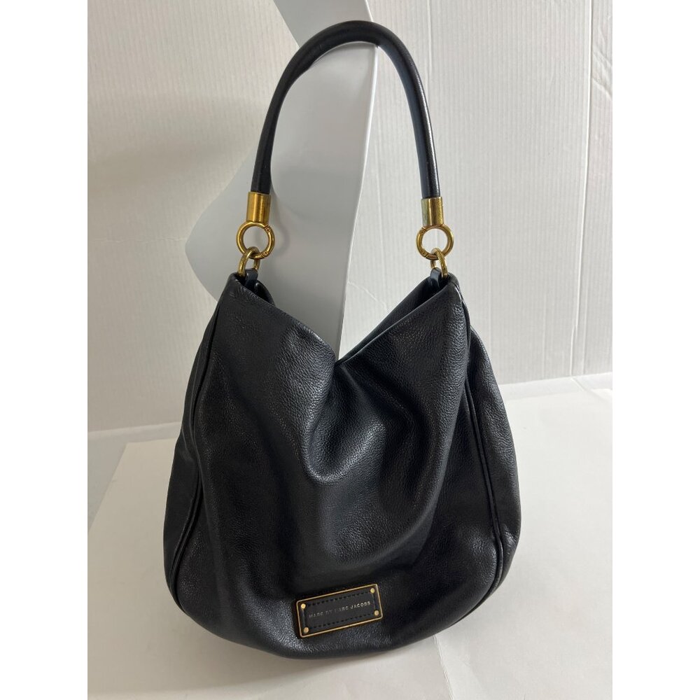 Marc by Marc Jacobs Too Hot to Handle Black Leather Hobo Shoulder Bag
